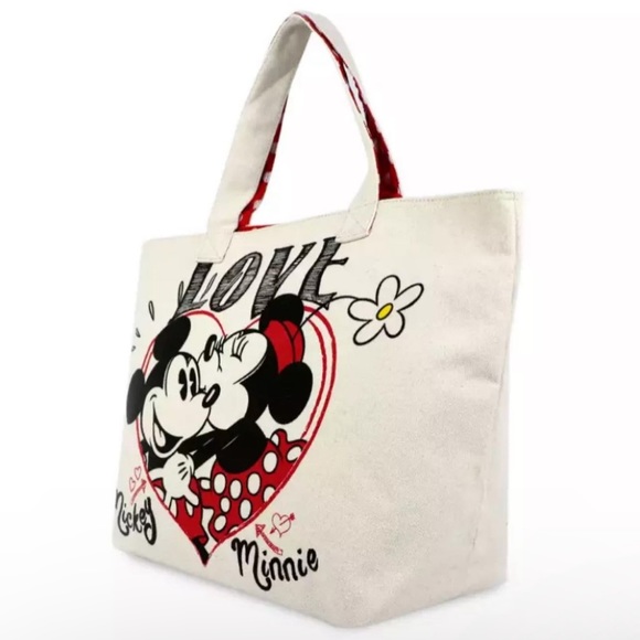 MINNIE & MICKEY MOUSE FOREVER LOVE TOTE - Picture 3 of 9